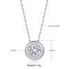 Bubble Series S925 Silver Plated Platinum Moissanite Pendant Earnail Bracelet Set 1